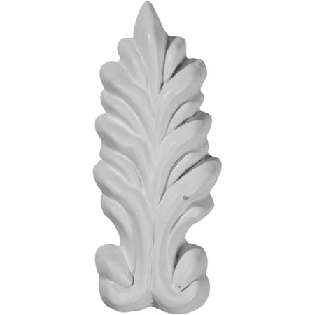 Ekena Millwork 1 1/8"W x 2 3/4"H x 3/8"P Helene Leaf Drop Onlay ONL01X02HE